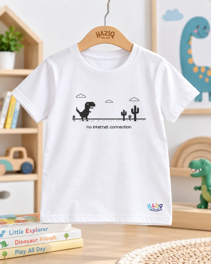 Kaos Anak Dino Series Internet Connection