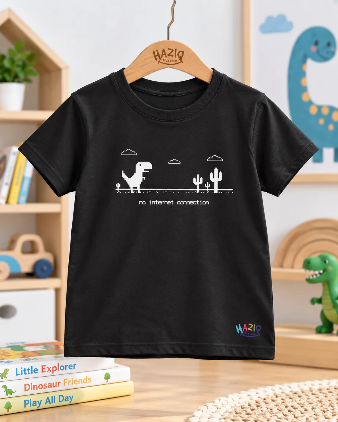 Kaos Anak Dino Series Internet Connection